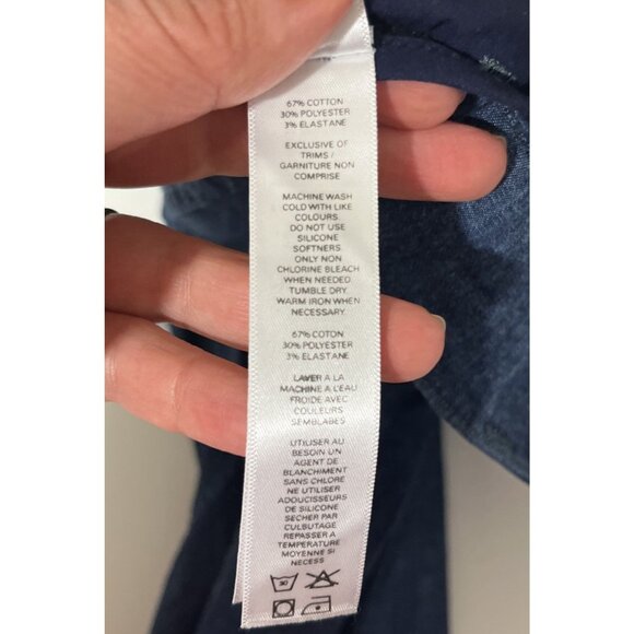 Duer Pleated Lightweight Dark Denim Pants with/ Flap Pockets Womens Size 30 X 31 - Picture 11 of 11